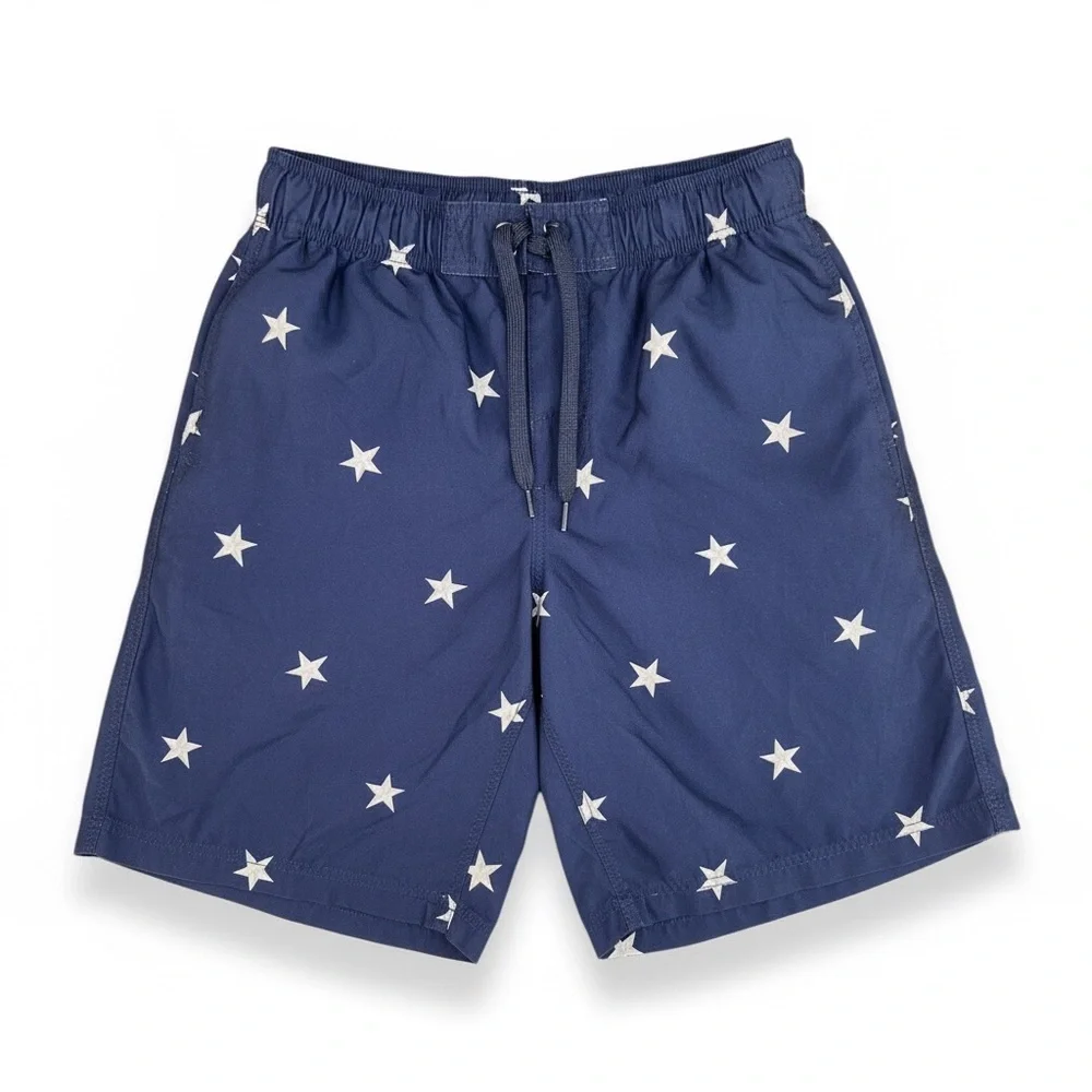 ⭐ Faded Glory Star Print Swim Trunks – Men’s‎ Medium (32–34) – Navy Blue